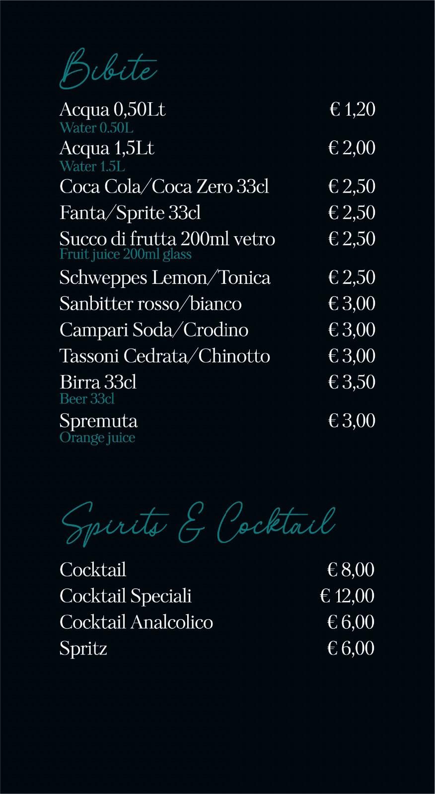 Bibite & Cocktail